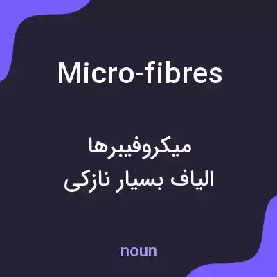معنی micro-fibres به فارسی معنی micro-fibres به فارسی