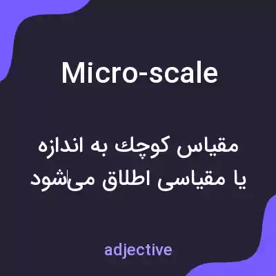 معنی micro-scale به فارسی معنی micro-scale به فارسی