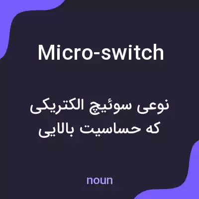 معنی micro-switch به فارسی معنی micro-switch به فارسی