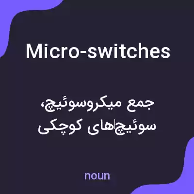 معنی micro-switches به فارسی