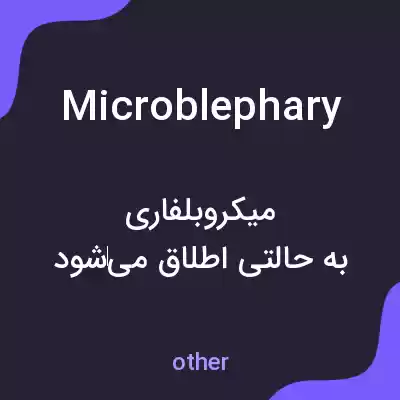 معنی microblephary به فارسی معنی microblephary به فارسی