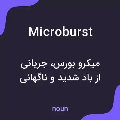 معنی microburst به فارسی معنی microburst به فارسی