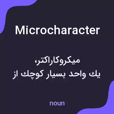 معنی microcharacter به فارسی معنی microcharacter به فارسی
