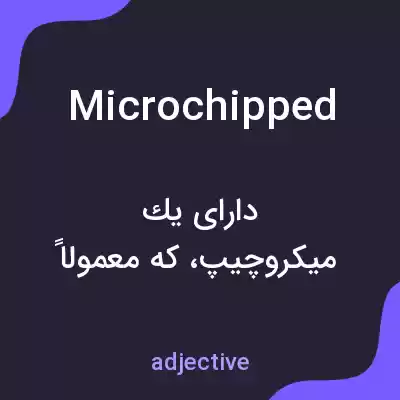 معنی microchipped به فارسی معنی microchipped به فارسی