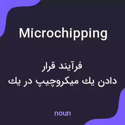 معنی microchipping به فارسی معنی microchipping به فارسی