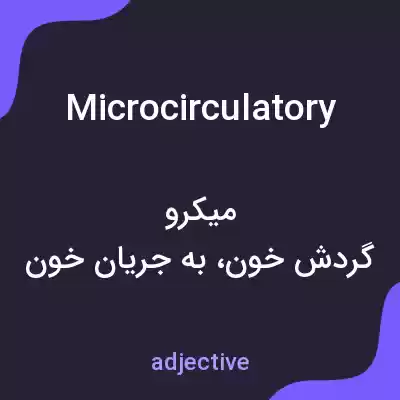 معنی microcirculatory به فارسی معنی microcirculatory به فارسی