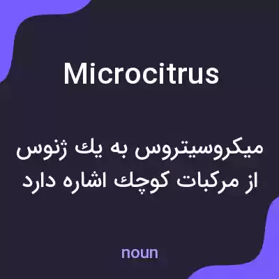 معنی microcitrus به فارسی معنی microcitrus به فارسی