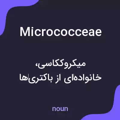 معنی micrococceae به فارسی معنی micrococceae به فارسی