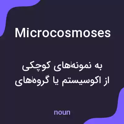 معنی microcosmoses به فارسی معنی microcosmoses به فارسی