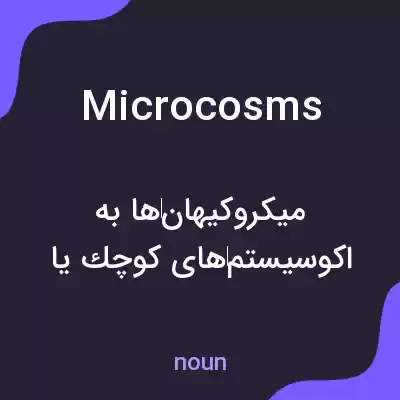 معنی microcosms به فارسی معنی microcosms به فارسی