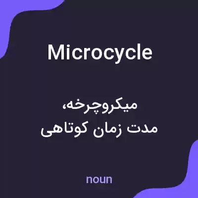 معنی microcycle به فارسی معنی microcycle به فارسی