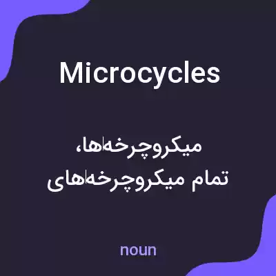 معنی microcycles به فارسی معنی microcycles به فارسی