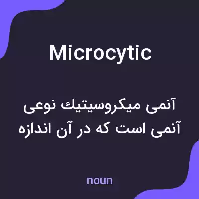 معنی microcytic به فارسی معنی microcytic به فارسی