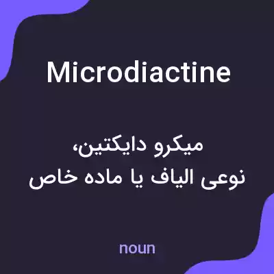 معنی microdiactine به فارسی معنی microdiactine به فارسی