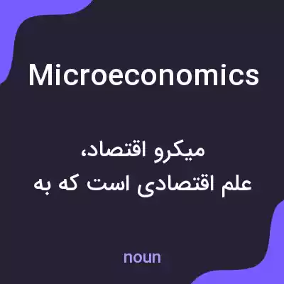 معنی microeconomics به فارسی معنی microeconomics به فارسی