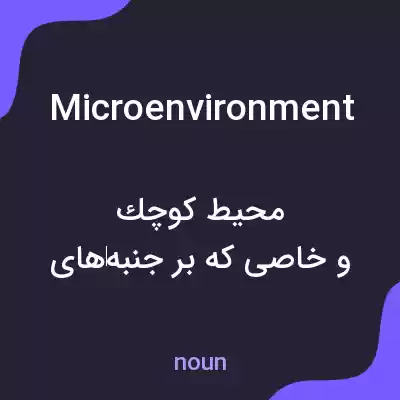 معنی microenvironment به فارسی معنی microenvironment به فارسی
