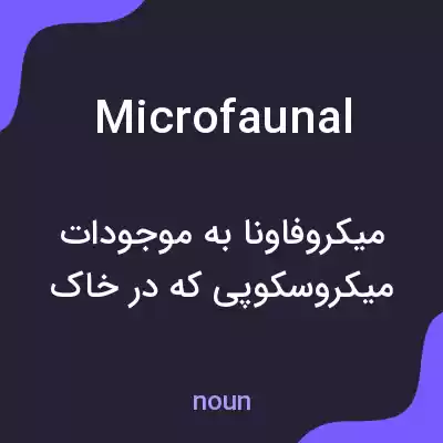 معنی microfaunal به فارسی معنی microfaunal به فارسی