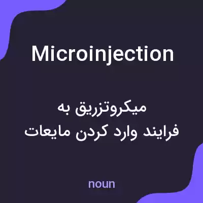 معنی microinjection به فارسی معنی microinjection به فارسی
