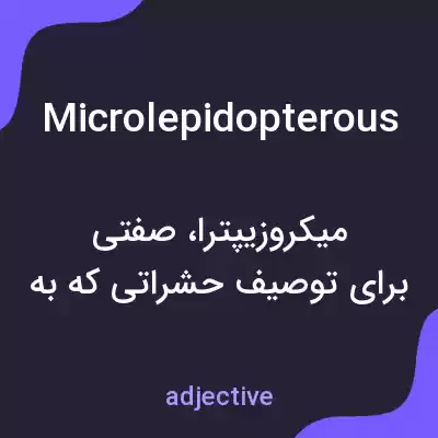 معنی microlepidopterous به فارسی معنی microlepidopterous به فارسی