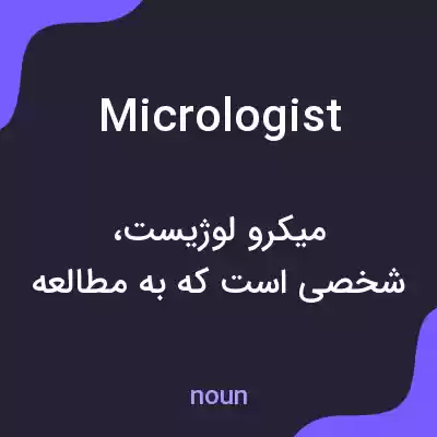معنی micrologist به فارسی معنی micrologist به فارسی