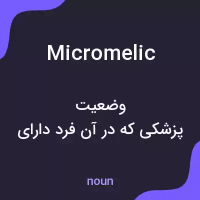 معنی micromelic به فارسی معنی micromelic به فارسی