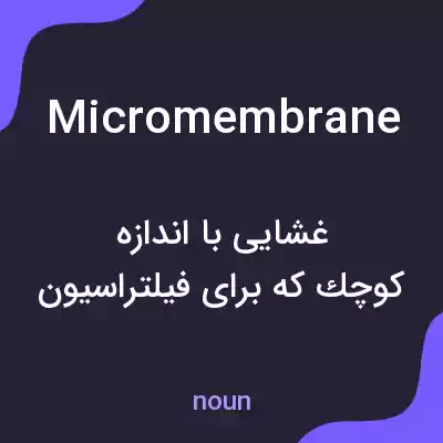 معنی micromembrane به فارسی معنی micromembrane به فارسی