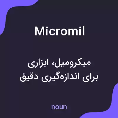 معنی micromil به فارسی معنی micromil به فارسی
