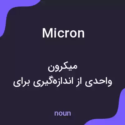 معنی micron به فارسی