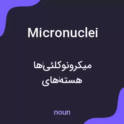 معنی micronuclei به فارسی معنی micronuclei به فارسی