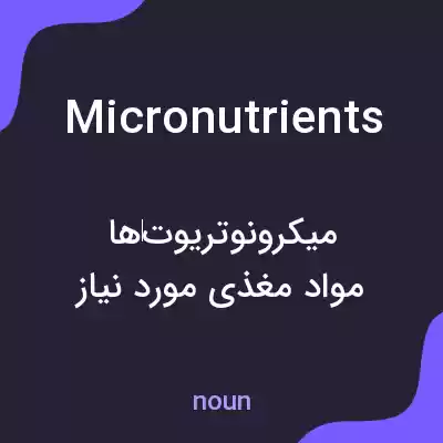 معنی micronutrients به فارسی معنی micronutrients به فارسی