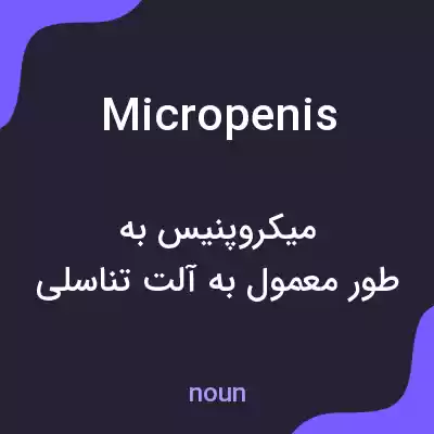 معنی micropenis به فارسی معنی micropenis به فارسی