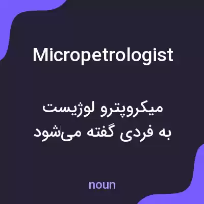 معنی micropetrologist به فارسی معنی micropetrologist به فارسی