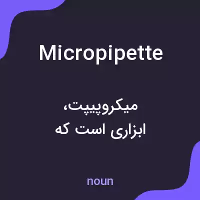 معنی micropipette به فارسی معنی micropipette به فارسی