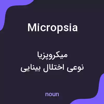 معنی micropsia به فارسی معنی micropsia به فارسی