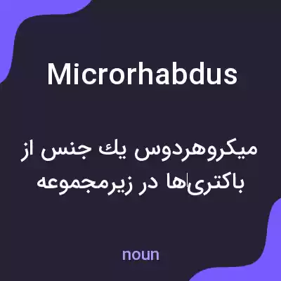 معنی microrhabdus به فارسی معنی microrhabdus به فارسی