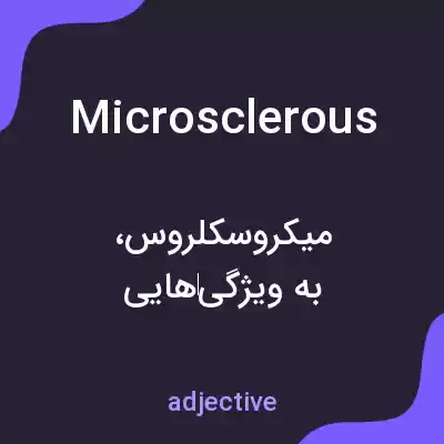 معنی microsclerous به فارسی معنی microsclerous به فارسی
