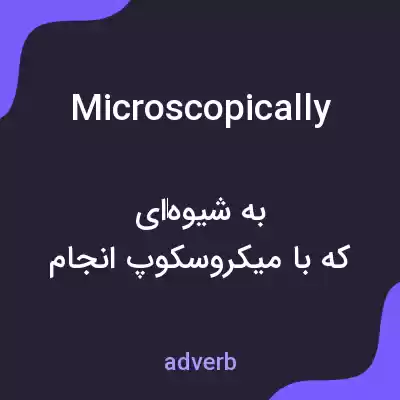 معنی microscopically به فارسی معنی microscopically به فارسی