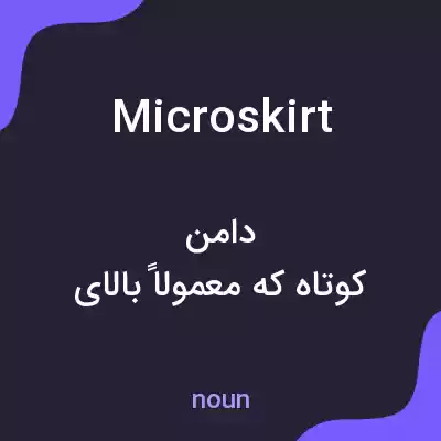 معنی microskirt به فارسی معنی microskirt به فارسی