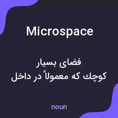 معنی microspace به فارسی