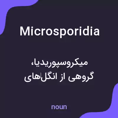 معنی microsporidia به فارسی معنی microsporidia به فارسی