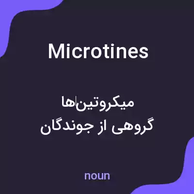 معنی microtines به فارسی معنی microtines به فارسی