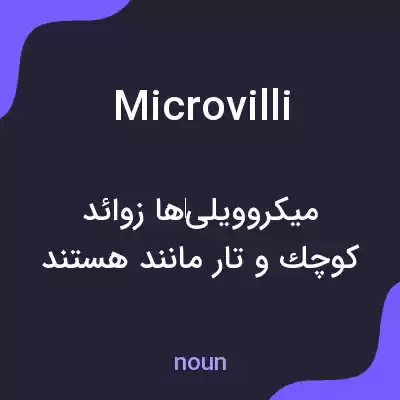 معنی microvilli به فارسی معنی microvilli به فارسی