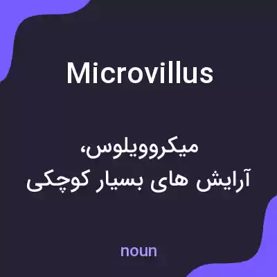 معنی microvillus به فارسی معنی microvillus به فارسی