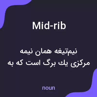 معنی mid-rib به فارسی معنی mid-rib به فارسی