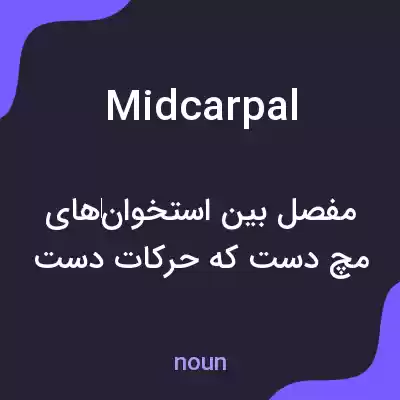 معنی midcarpal به فارسی معنی midcarpal به فارسی