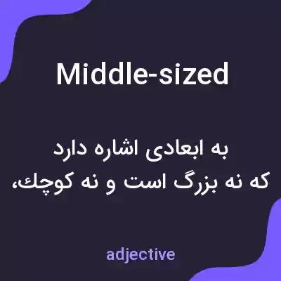 معنی middle-sized به فارسی معنی middle-sized به فارسی
