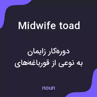 معنی midwife toad به فارسی معنی midwife toad به فارسی