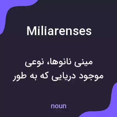 معنی miliarenses به فارسی معنی miliarenses به فارسی