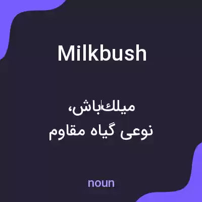 معنی milkbush به فارسی معنی milkbush به فارسی