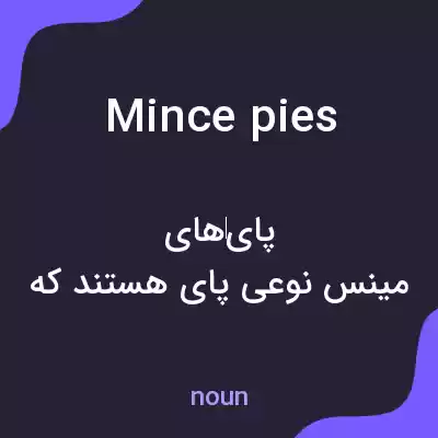 معنی mince pies به فارسی معنی mince pies به فارسی